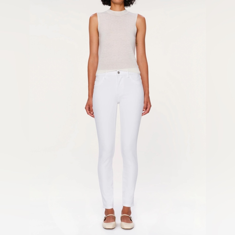 DL1961 Angel Mid-Rise Skinny Ankle in Color “Milk”, Size 27 EUC